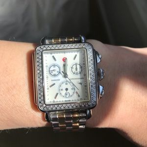 Michele Diamond Deco Watch